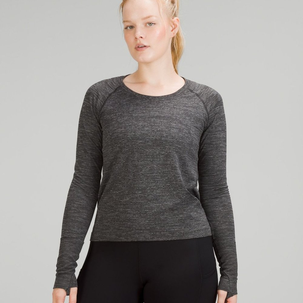 Lululemon Swiftly Tech Long Sleeve Shirt - 6 - Race Length Graphite Grey
